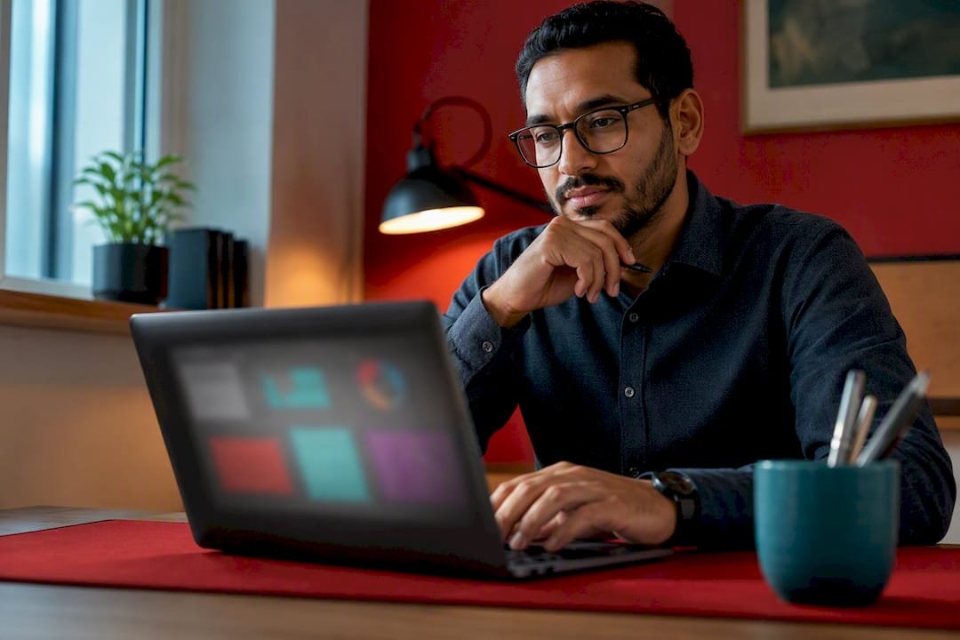 Professional studying digital marketing certification