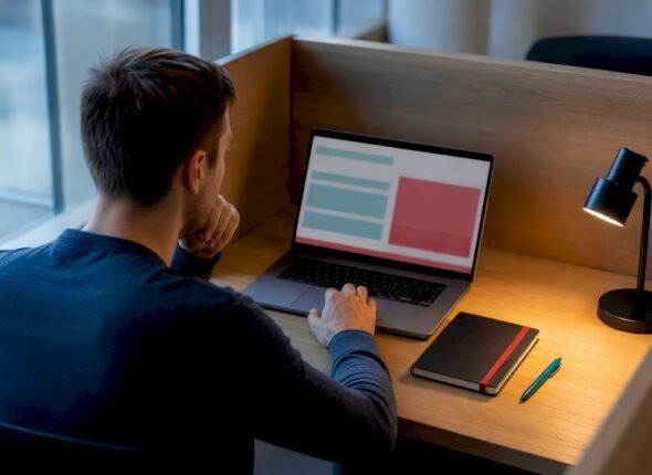 Professional preparing for a certification exam