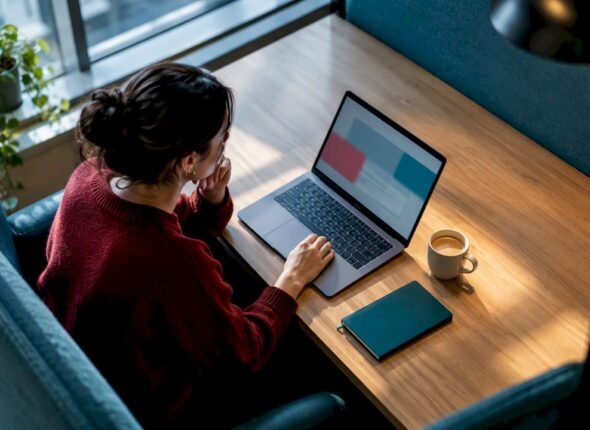Professional studying a product owner course