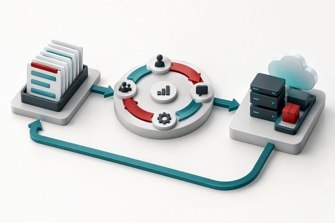 Illustration mapping Scrum to operations workflow