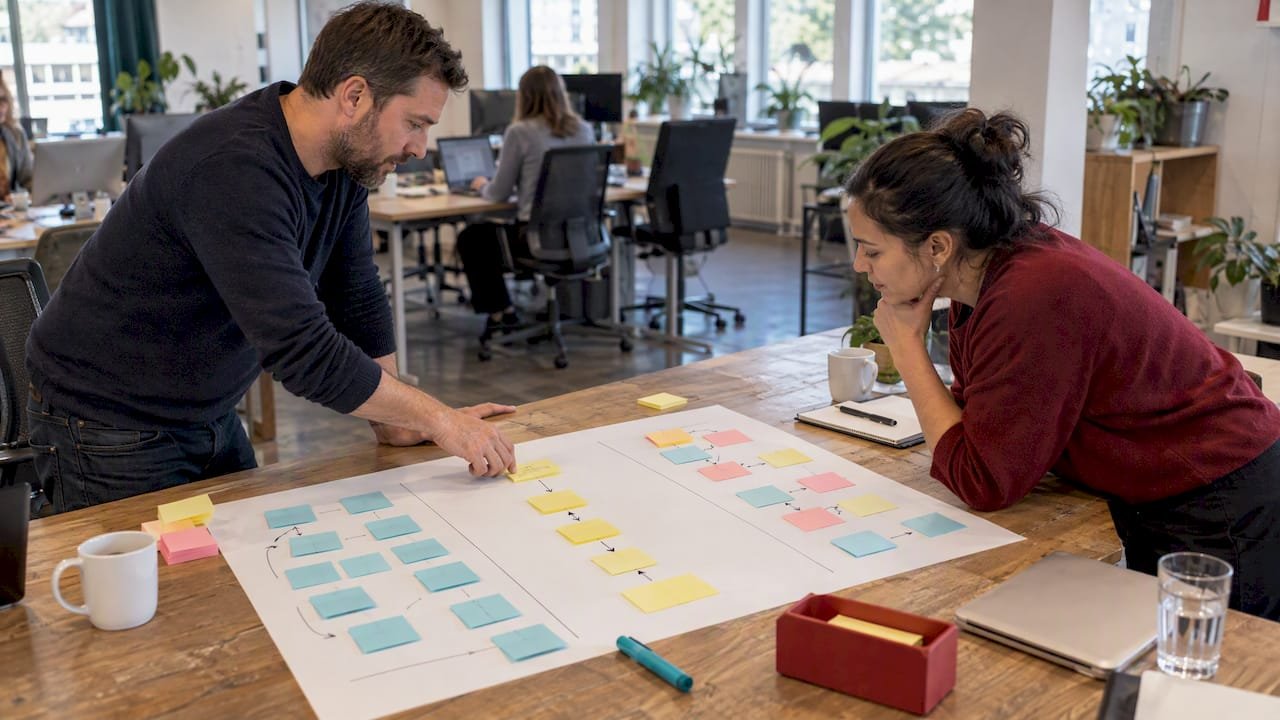 Team comparing three delivery planning approaches
