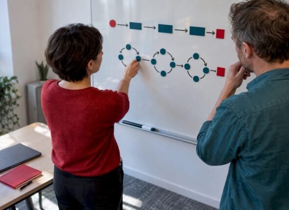 Project managers comparing governance and iterative delivery