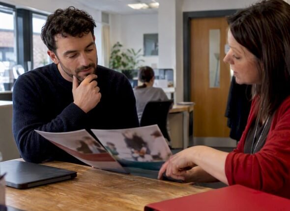 Marketer comparing professional course options