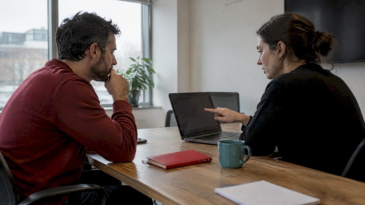 Hiring team comparing first product roles