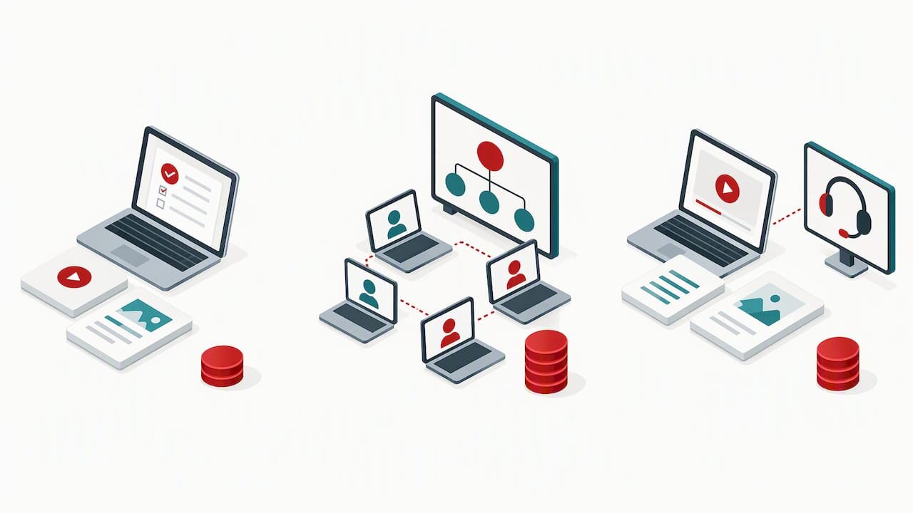 Three training modes with rising costs