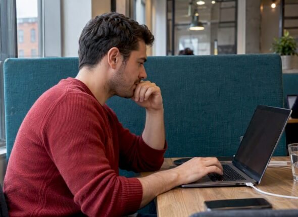Career switcher reviewing an SPOC voucher