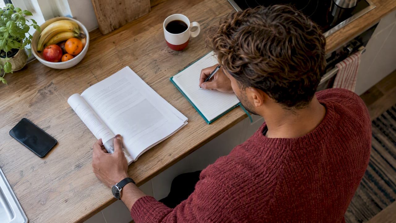 Learner reviewing the Scrum Guide