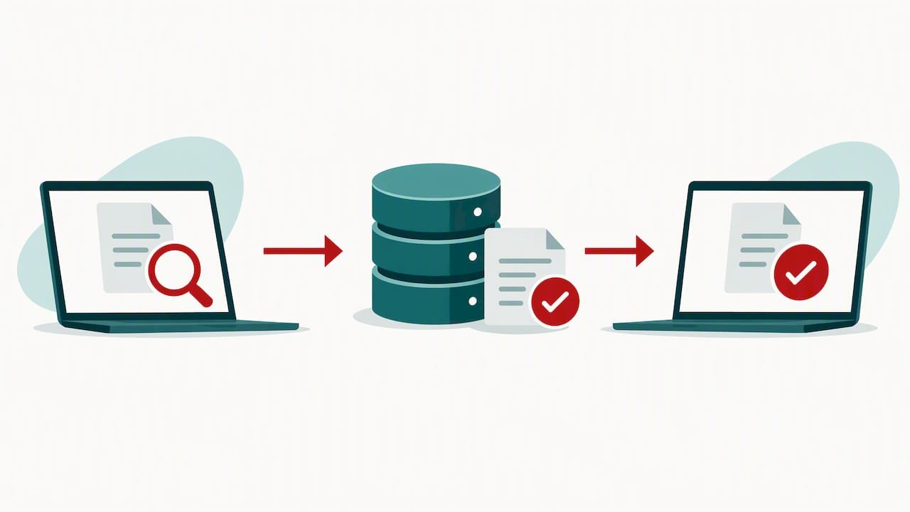 Credential lookup checked against registry records