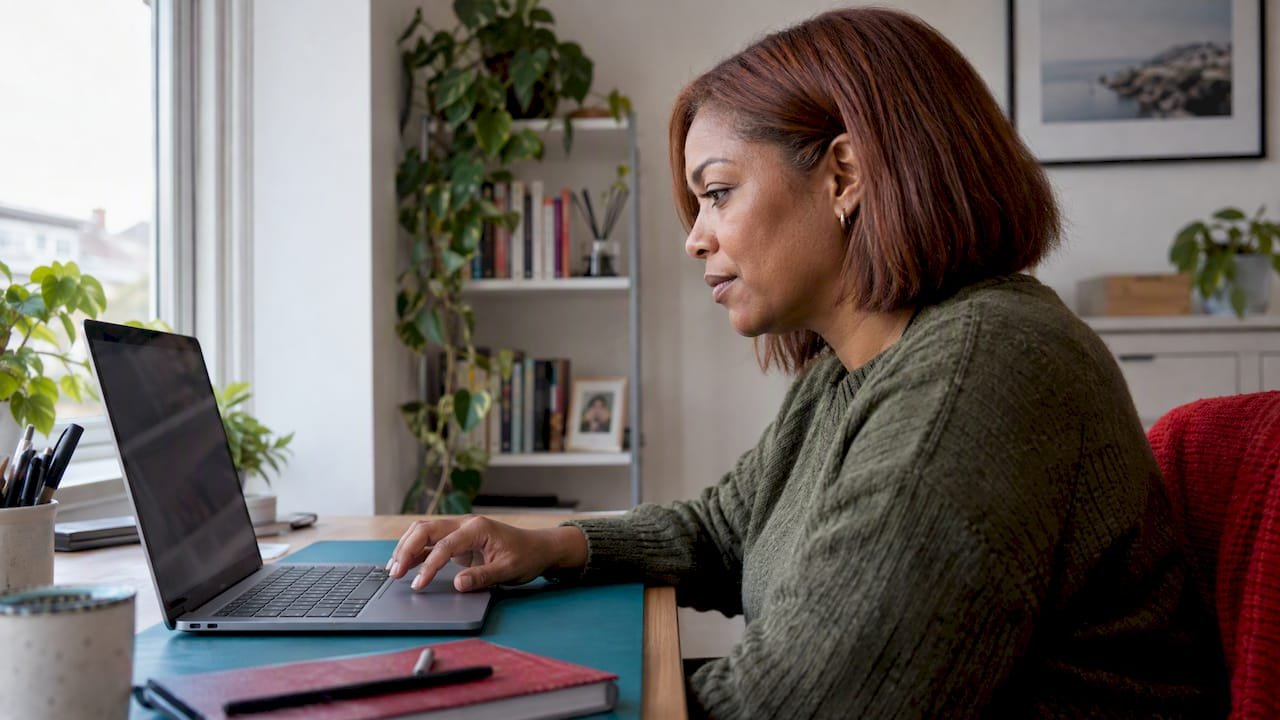 Candidate checking an online Scrum exam appointment