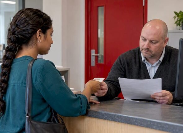 Candidate presents ID for credential correction